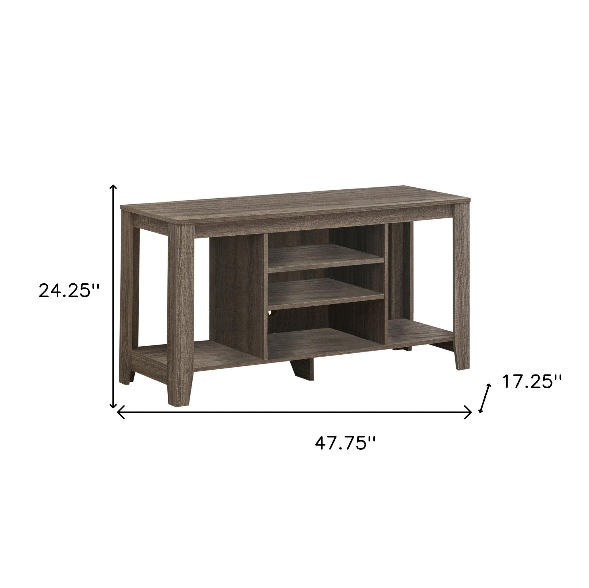 open shelf tv stand