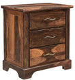 Rustic Dark Brown Nightstand