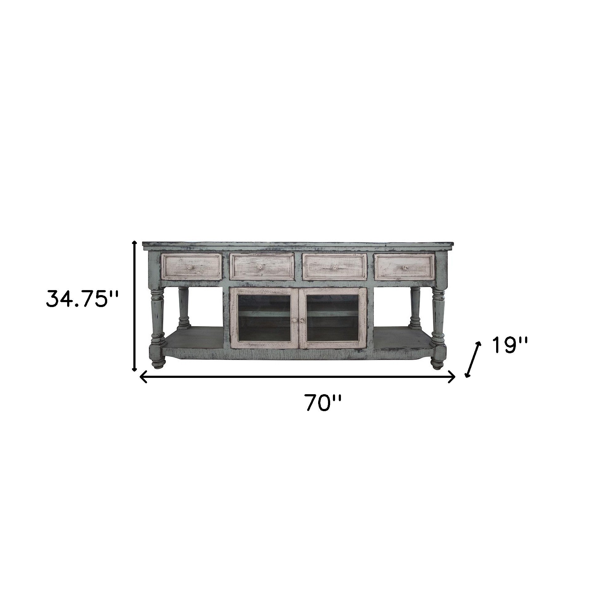 Distressed TV Stand