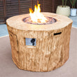 fire pits with covers, fire pit for camping, portable fire pit for beach, best fire pit for winter,  fire pit with lava rocks, fire pit with glass beads, best propane fire pit for small spaces, 
 portable propane fire pit with cover, 
 brown faux wood stump fire pit for patio, round fire pit for backyard, propane fire pit with cover, stump fire pit, propane fire pit. outdoor fire pit